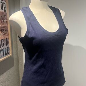 Nostalgia Fitted Blue Tank Top